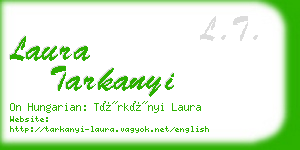 laura tarkanyi business card